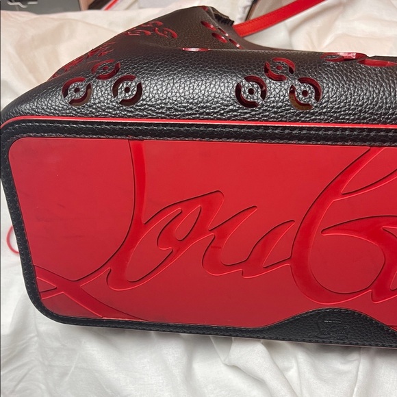 Christian Louboutin Black Tote with Red Accents - Picture 4 of 12